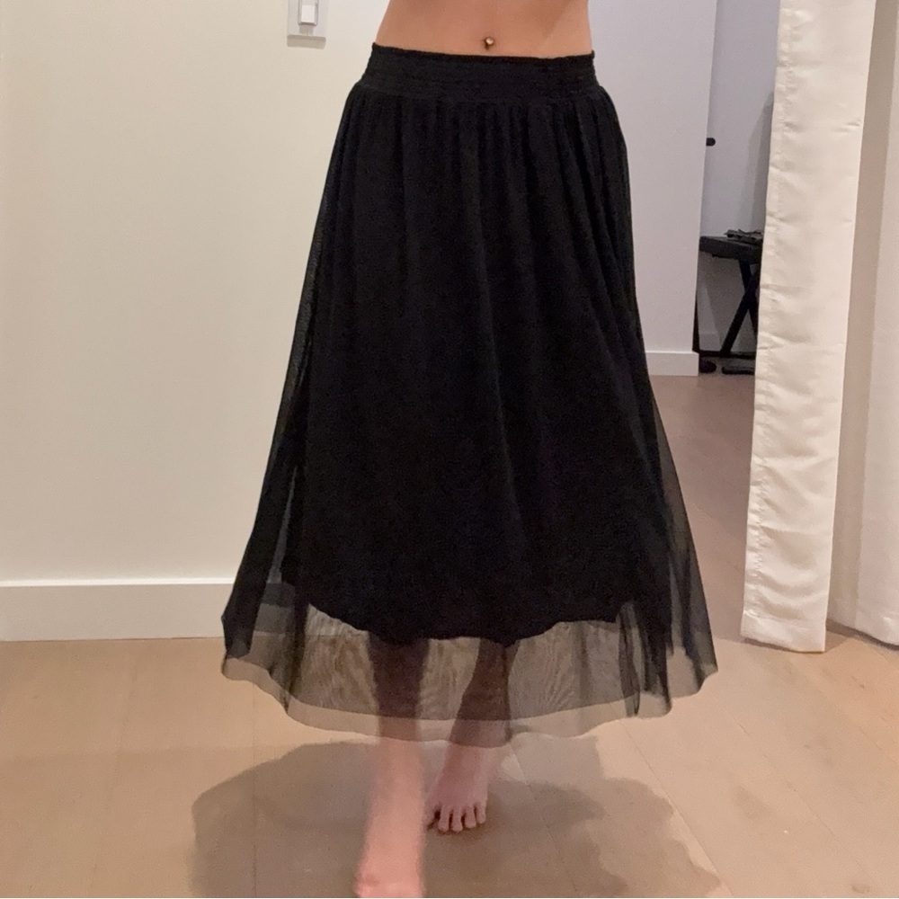 Black Midi Skirt